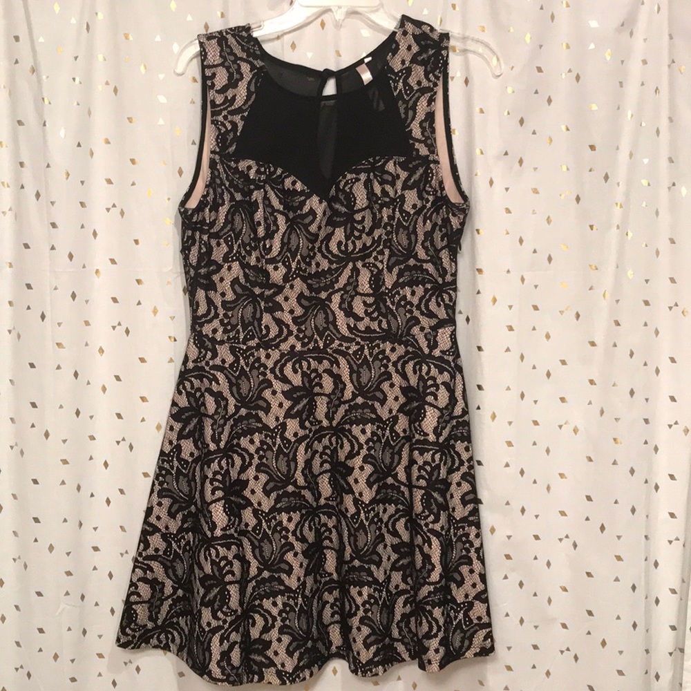 Black and nude dress
